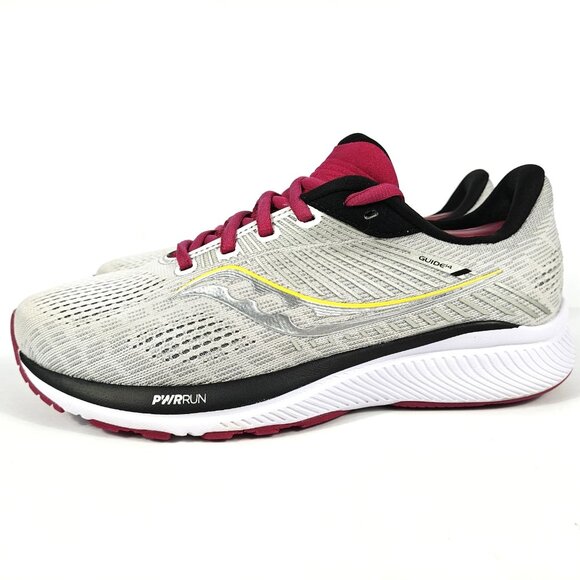 Saucony Guide 14 Women’s 8.5 Gray Pink Running Shoes Stability Support S10654-55 - Picture 11 of 16